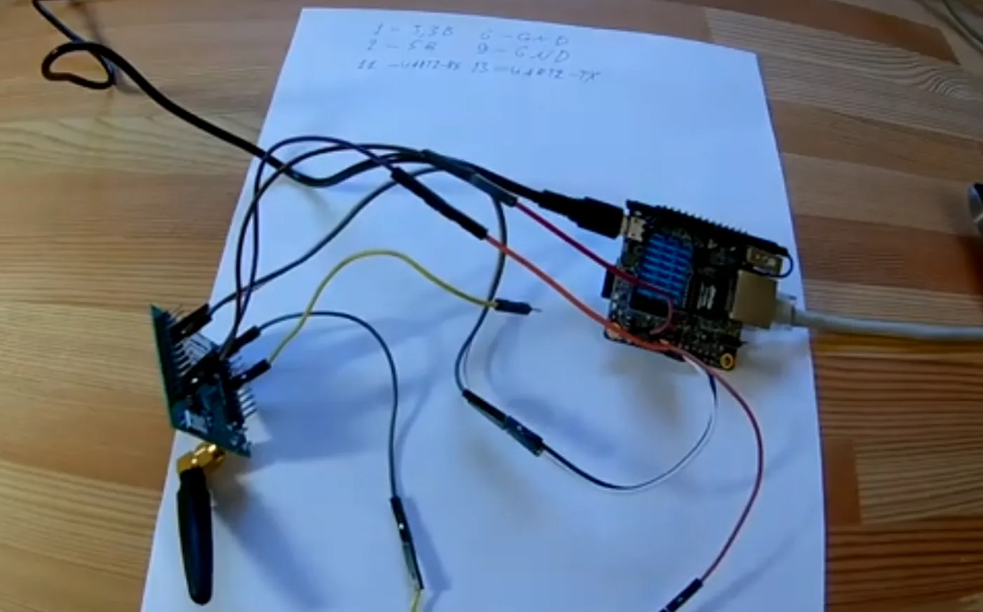Соединение Orange Pi и AiThinker A6